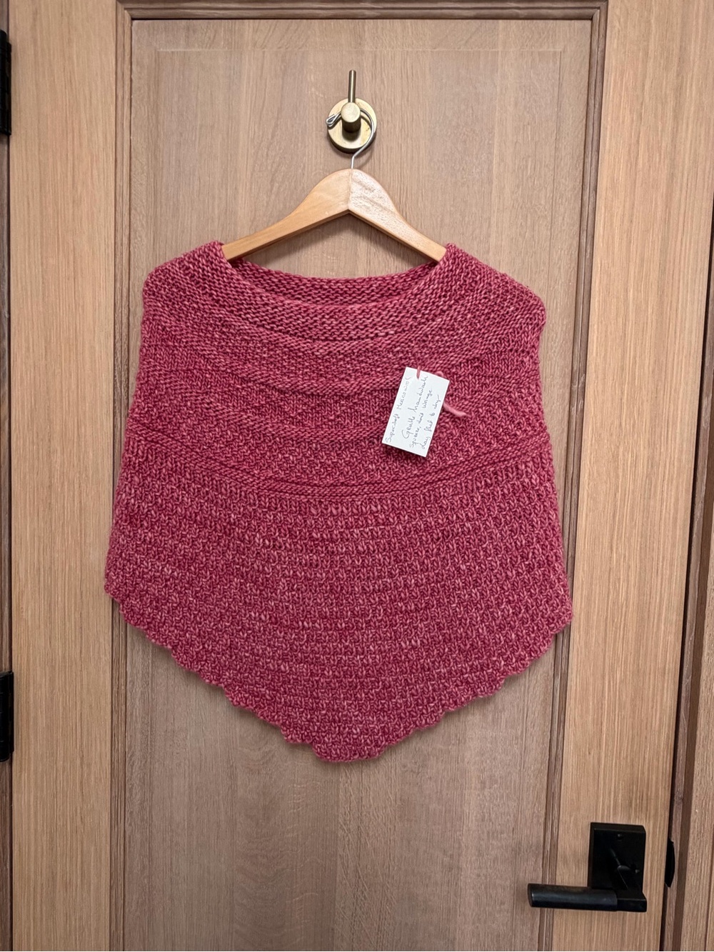Hand Knit Merino Wool Artisan Poncho | One of a Kind